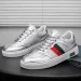 Women's Silver Monogram Luxury Up Skate Shoes Autumn New Casual Trendy Versatile Flat Lace Up Men's Sports Sneakers_vogvips.com