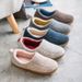 Winter Home Bag And Men's And Women's Indoor Wooden Floor Anti Slip Plush Warm Cotton Slippers_vogvips.com