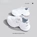 Huili Men's Couple's Sneakers, 2025 Spring And Autumn New Thick-soled Versatile Dad Shoes, Simple White Shoes For Women_vogvips.com