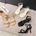 Hui Liya Women's High-Heeled With Thin Heels, Sexy Internet Celebrity Style, Open-Toed Fairy-Style One-Strap Buckle_vogvips.com