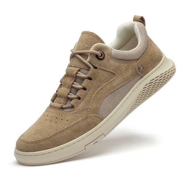Men's Shoes Pig Eight Leather Four Shoes Men's Wind Board Shoes Casual Soft-soled Driving Shoes_vogvips.com