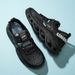 Men's Breathable Mesh Casual Sneakers For Summer, Lightweight Slip-On Shoes With Anti-Slip Sole, Comfortable Round-Toe Design For Beach And Vacation_vogvips.com