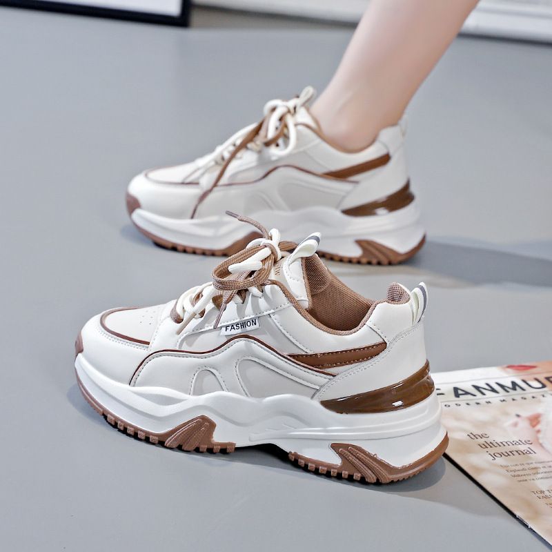 Women's Sneakers 2026 Spring And Autumn New Style Thick-soled Versatile Dad Non-slip Soft-soled Casual Running Shoes A28_vogvips.com