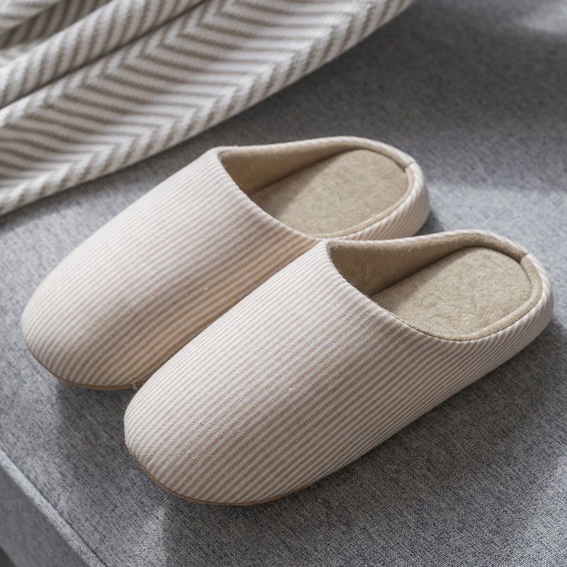 Four Seasons Soft-soled Non-slip Slippers Couples Silent Plus Sizewarm And Comfortable Suitable For Wooden Floor Warm Cotton Slippers_vogvips.com