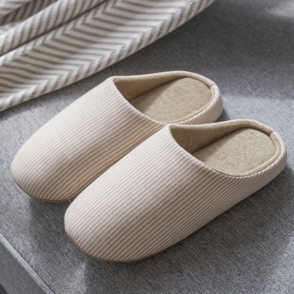 Four Seasons Soft-soled Non-slip Slippers Couples Silent Plus Sizewarm And Comfortable Suitable For Wooden Floor Warm Cotton Slippers_vogvips.com
