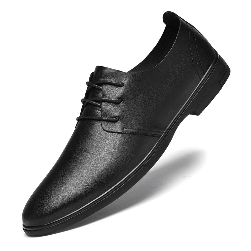 Classic Dress Mens Flats Wedding Oxfords Fashion Casual Footwear Men New Genuine Leather For Male Walking Shoes_vogvips.com