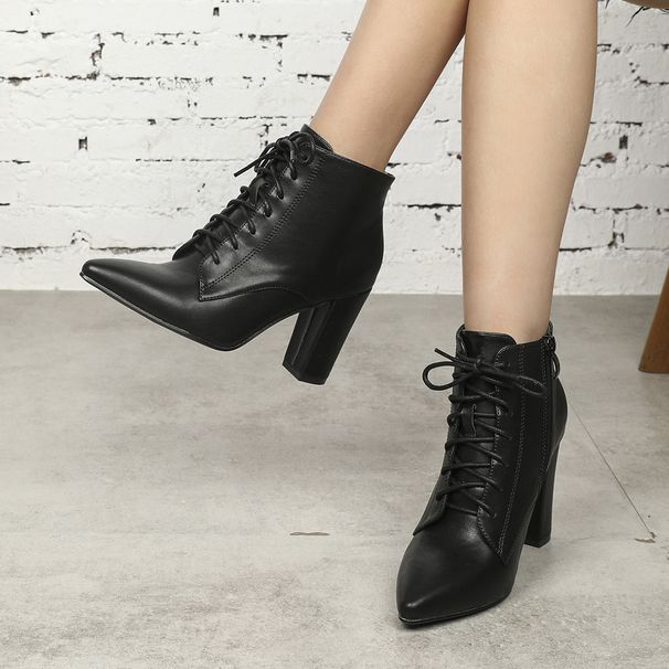 666-15 Women's Long Boots Pointed Toes, Thick High Heels, With A Comfortable, Warm, And Elegant Zipper At The Back_vogvips.com