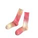 Trendy Gradient Knit Socks For Men And Women - Soft Cotton Blend, Mid-Calf Height, Double-Needle Stitched, Warm & Breathable For Winter All Seasons_vogvips.com