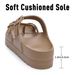 Shevalues Casual Women's Sandals With Arch Support Anti-slip Fashion New Slides Soft Sole Beach Slippers With Adjustable Buckle_vogvips.com