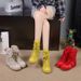 Women Boxing Boots Boxing - Flat Sole Height Increasing 2025 Summer Breathable Mesh Sports Women's Shoes 88970 Adult Tassel Boots_vogvips.com