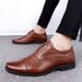 Large Size Business Formal Men British Style Lace-up Leather Men's Shoes_vogvips.com