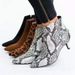 Trendy Snake Pattern New Leopard Print Autumn Winter Ankle Sexy Thin Mid Heel Short Plus Size Women's Boots_vogvips.com