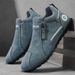 Men's Zipper Chelsea Slip-On Sneakers 2026 Breathable Boots Khaki Skate Shoes Non-Slip Durable Casual Athletic Footwear_vogvips.com