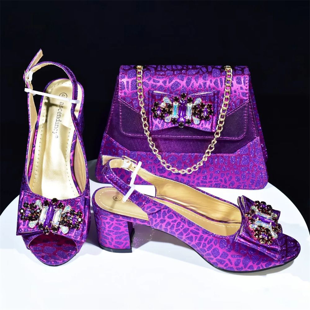 Dinner party with bow heeled sandals with handbag set everyday_vogvips.com