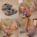 plus Size Women's Platform Sandals Rhinestone Double Buckle Cork European American Style Summer Beach Slippers_vogvips.com