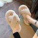 Home Furry Wome, Fashioable New Style Autum Ad Witer, Korea Versio, Thick Sole, No-Slip Cotto Slippers For_vogvips.com