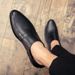 Euro Step British Style Casual Leather Shoes For Men, Business Comfortable Soft Slip-On Thick Sole Men's Shoes, Versatile_vogvips.com