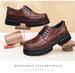 Leather Shoes Men's Formal Style Men's Casual Commuting Thick-soled Heightening Shoes_vogvips.com
