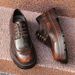 25ss Carved Business Casual Brogue Men Derby Genuine Leather British Wedding Formal Suit Men's Shoes 's_vogvips.com