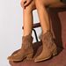 42 Size New Western Cowboy Women, Suede Thick Heel Pointed Toe V-Cut Slimming British Style Short Boots For Women_vogvips.com