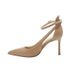 MTX Single Shallow Mouth Women's Shoes Nude Color 2025 Spring New Pointed Toe Stiletto Elegant One-Strap Buckle High Heels_vogvips.com