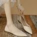 Soft Pointed-toe Flat Shoes, New Spring Autumn Style, Versatile Low-cut Design To Match Skirts, Leather And Soft_vogvips.com