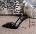 Exclusive Cross-border Sales: Plus-size Women's Fashionable Pointed-toe Backless Ultra-high Heel Sandals With Buckles_vogvips.com