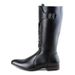European Warm Series Leather Pointed Toe High Cowboy Long British Trendy Stage Korean Style Men's Martin Boots_vogvips.com