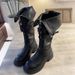 Women's Over-The-Knee Boots Women's Over-The-Knee Boots Shoes Knee Women's Martin Belt Buckle Thick Soled Motorcycle Knight High Top Fashion Boots_vogvips.com