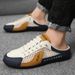 Men's Breathable Mesh Slip-On Loafers - Summer Casual Shoes With Open Toe Design, Lightweight Comfortable Lazy Shoes For Daily Wear_vogvips.com