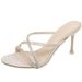 2025 Summer New High-Heeled Mid-Heel Shoes Round-Toe European And American Style Rhinestone Sandals Women For Outdoor_vogvips.com