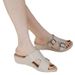 Q316-1 New 2025 Lightweight Slippers Casual Simple Wedge Metal Buckle Large Size Women's Sandals_vogvips.com