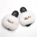 European American Style Fox Slpers, Versatile Faux Sl-on Fur Sandals For Women, Home Shoes With Flat Heel And Toe_vogvips.com