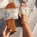 Summer New Style Flat Soled Tassel Square Buckle Beach Sandals Women's Open Toe Fabric Flip Flops Size 44_vogvips.com