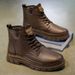 2025 Trend Martin Autumn High-top British Style Men's Casual Leather Shoes Non-slip Wear-resistant Work Short Boots_vogvips.com