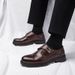 Unbeatable Quality Men's 2025 Spring New Genuine Cowhide One Foot Stepping Wedding Groom's Men's Casual Leather Shoes British Style_vogvips.com