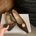 French Pointed Metal Buckle Shallow Mouth Single Shoe Women In Spring And Autumn 2025, New Low Heel Fashionable Flat_vogvips.com