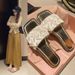 Cross Shaped Satin Flat Slippers Casual Breathable Comfortable Wear Resistant Fashion Slippers_vogvips.com