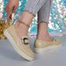 Women's British Style Metallic Platform Loafers Retro Low Top Plus Size Spring New Style Comfortable Breathable Casual Shoes_vogvips.com