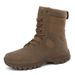 Men's Tactical Military Boots High Top Combat Boots Outdoor Training Hiking & Work, Durable Leather Upper Tactical Boots Shoes Desert Work Boots_vogvips.com