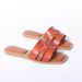 MS Women's Leather-Look Flat Sandals With Metallic Straps - Breathable & Lightweight Casual Shoes For Everyday Wear (Black, White, Beige)_vogvips.com