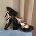 2026 Spring New Mary Jane With Chunky Toe, High Heel, Square Buckle, Rhinestone, Patent Leather Women's Shoes_vogvips.com