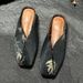 Women's Shoes Printed Single Shoes For Women, French Style Flat Elegant Closed Toe Half Length Slippers For Outdoor Wear._vogvips.com