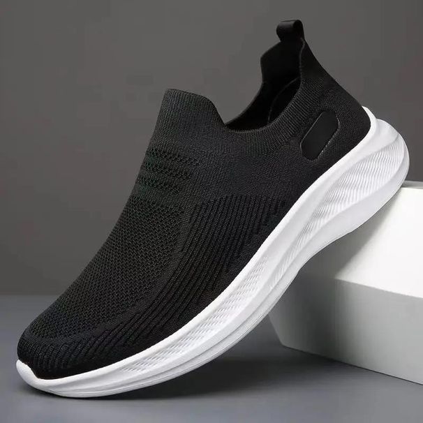 Fashion 2024 Spring And Autumn New Men's One Step Lazy Casual Shoes Soft Sole Anti Slip Sports Shoes Breathable Old Beijing Cloth Shoes_vogvips.com