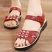 Summer New Women's Sandals, Non-slip, Fashionable, Casual, For Middle-aged Mothers, Wholesale From Street Vendors,_vogvips.com
