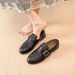 8988-11 Autumn New British Style Belt Buckle Loafers For Women Retro Tassel Soft Leather Small Shoes_vogvips.com