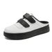 Men’s Shoes Summer New Breathable White Shoes Half Slip Low Top Shoes Large Size Sneakers Casual Shoes Men's Shoes_vogvips.com