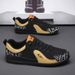 Men's Four Seasons Breathable Leather Thin Mesh Slip-On Sneakers Sports Retro Casual Board Forrest Gump White Shoes_vogvips.com