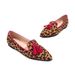 Spring and fall new fashion pointy Muller shoes 40-43 size leopard print casual single shoes_vogvips.com