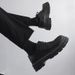Cross Derby Men's Black Expert Spring And Autumn New Low-top Small Leather Shoes Live Youth Casual_vogvips.com